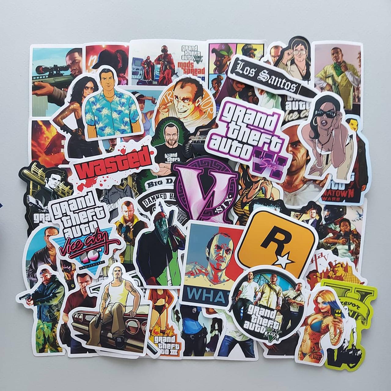 Стікер пак ГТА - Стікери на авто, ноутбук, велик, скейт - Вінілові ...
