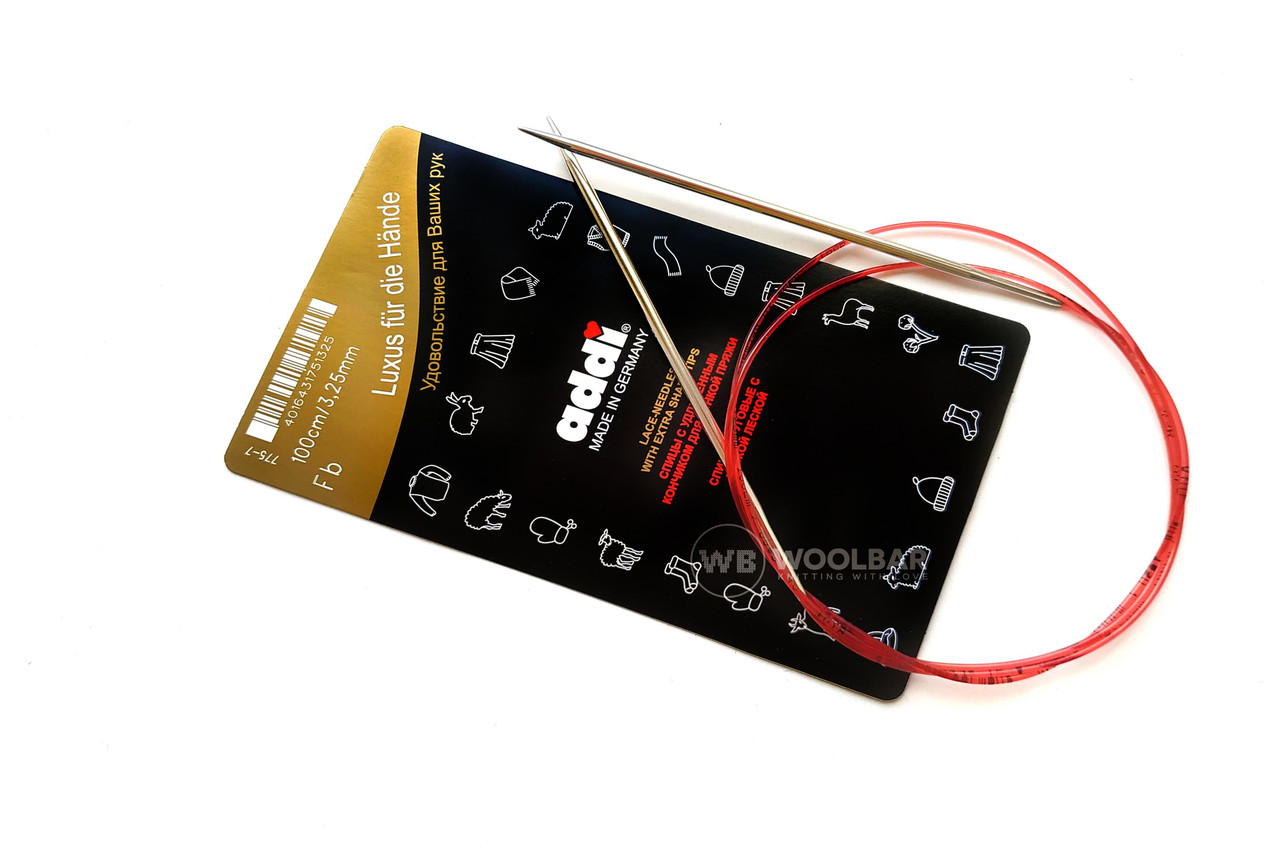 Addi 775-7/100-3.50 Спиці з подовженим кінчиком латунні, 100 см, 3.50 мм, фото 1