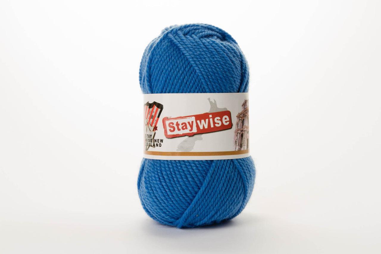 Пряжа напіввовняна Stay Wise, Color No.319 насичений блакитний