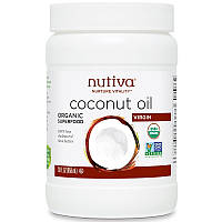 Кокосовое масло холодного отжима, Coconut Oil, Nutiva, 858 мл