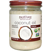 Кокосовое масло холодного отжима, Coconut Oil, Nutiva, 414 мл