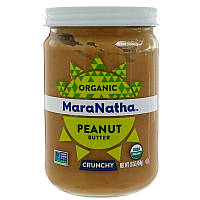 Хрустящее арахисовое масло, Органик, Peanut Butter, MaraNatha, 454 г