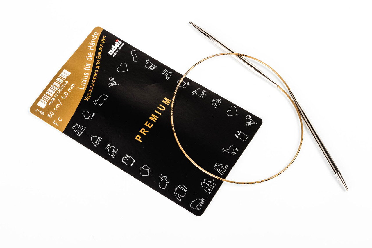 Addi 105-7/50-5.50 Спиці круглі супергладкі, 50 см, 5.50 мм, фото 1