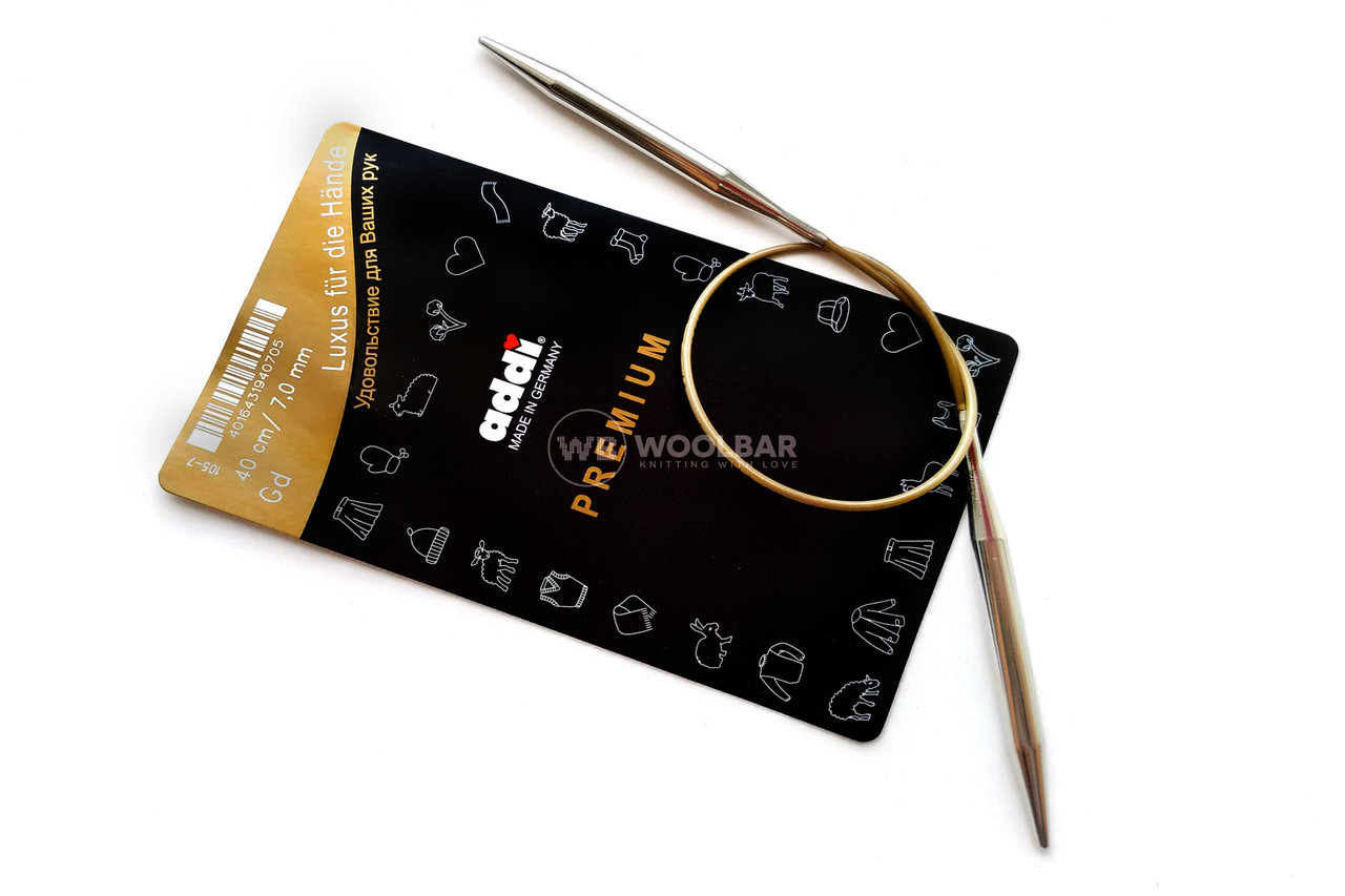 Addi 105-7/40-7.00 Спиці круглі супергладкі, 40 см, 7.00 мм, фото 1