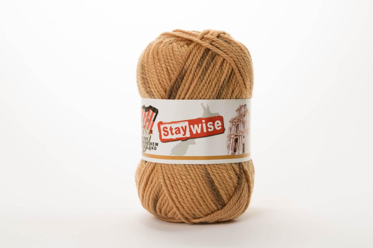 Пряжа Stay Wise Stay Wise 912 темний беж + коричневий меланж