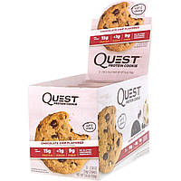 Quest Nutrition, Protein Cookie, Chocolate Chip, 12 Pack, 2.08 oz (59 g) Each