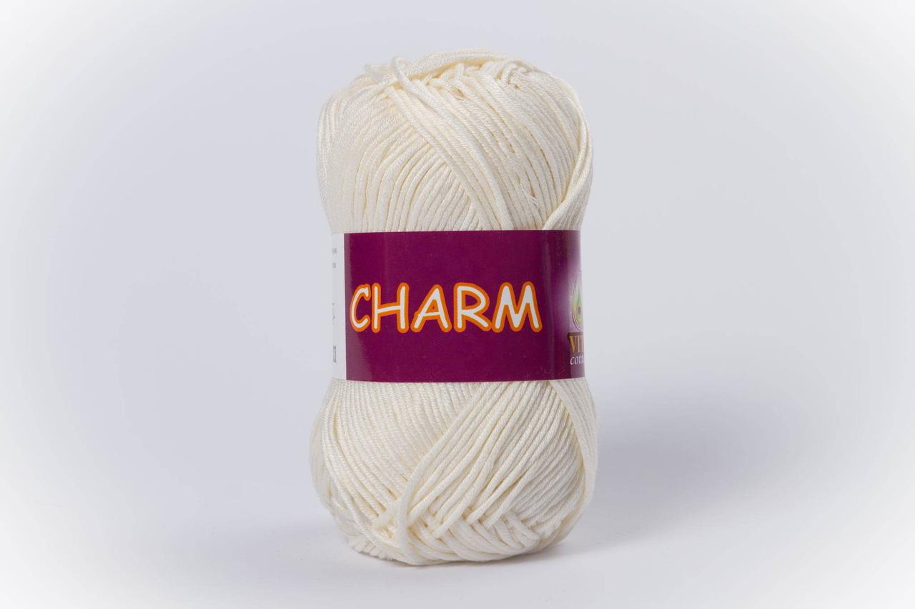 Пряжа бавовняна Vita Cotton Charm, Color No.4153 молочний
