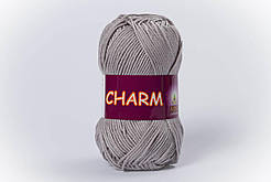 Пряжа бавовняна Vita Cotton Charm, Color No.4179 світло-сірий