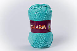 Пряжа бавовняна Vita Cotton Charm, Color No.4185 бірюзово-зелений