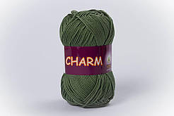 Пряжа бавовняна Vita Cotton Charm, Color No.4190 хакі