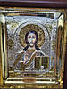 Ікона Ісус Спаситель, срібло, позолота, 24 см, фото 2