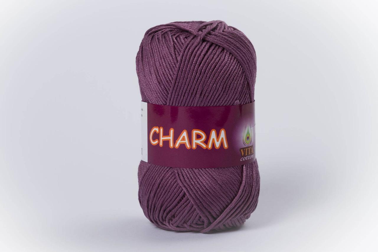 Пряжа бавовняна Vita Cotton Charm, Color No.4195 запорошена бузок