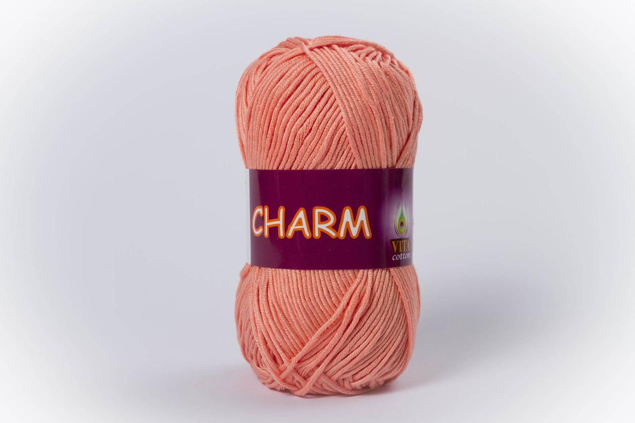 Пряжа бавовняна Vita Cotton Charm, Color No.4197 світлий персик