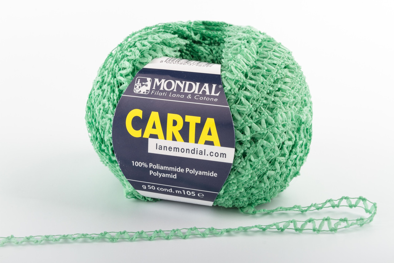 Пряжа Mondial Carta, Color No.945 зелений, фото 1