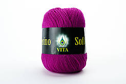 Пряжа мериносова Vita Merino Soft, Color No.3312 малиновий