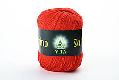 Пряжа мериносова Vita Merino Soft, Color No.3317 червоний