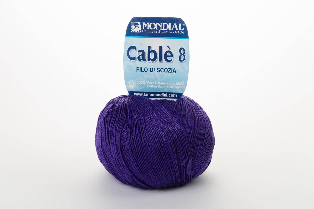 Пряжа Mondial Cable 8 0059 фіолетовий