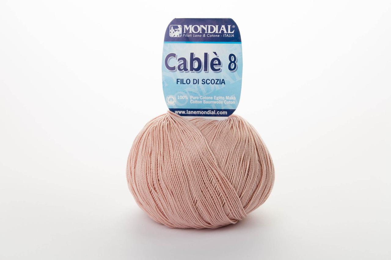 Пряжа Mondial Cable 8 0740 какао