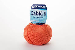 Пряжа Mondial Cable 8, Color No.0860 оранж