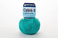 Пряжа Mondial Cable 8 0861 зелёно-бирюзовый