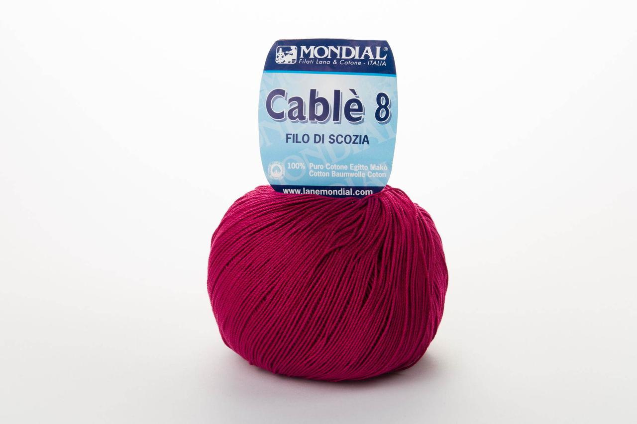 Пряжа Mondial Cable 8 0864 буряковий