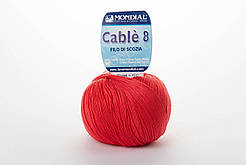 Пряжа Mondial Cable 8, Color No.0866 корал