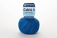Пряжа Mondial Cable 8 0901 насыщеный синий
