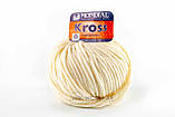 Пряжа Mondial Kross, Color No.400 бежевий, фото 5
