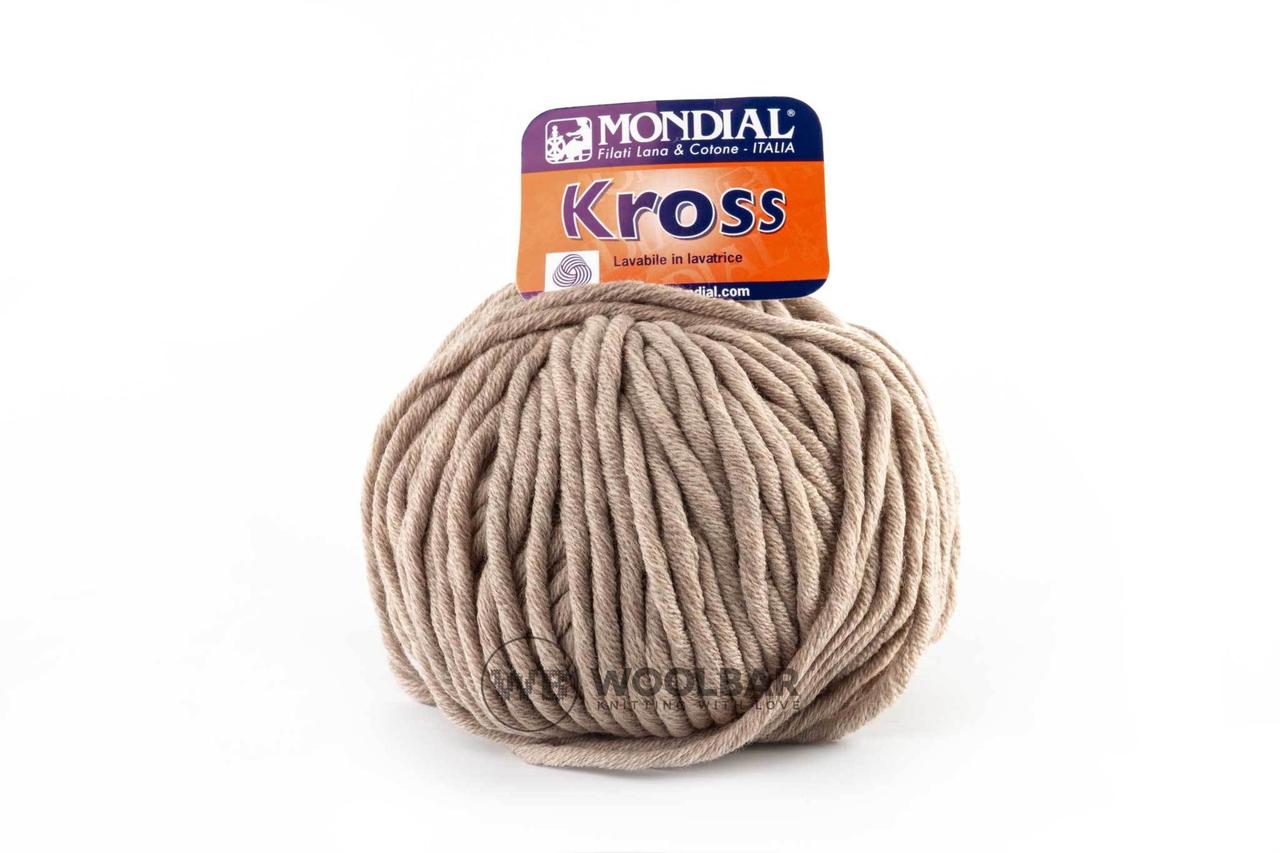 Пряжа Mondial Kross, Color No.400 бежевий