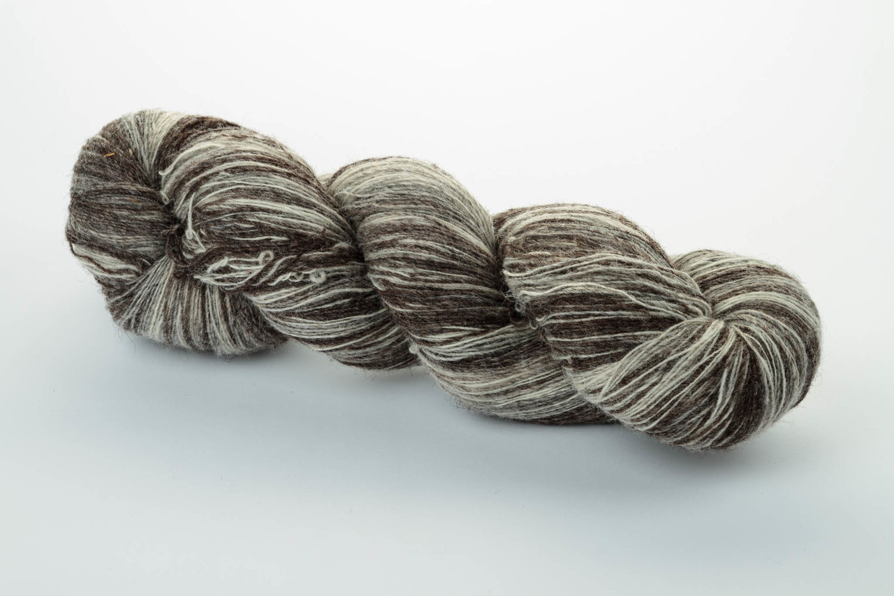 Пряжа Aade Long Kauni, Artistic yarn 8/1 Black-White (Чорно-білий), 100 г
