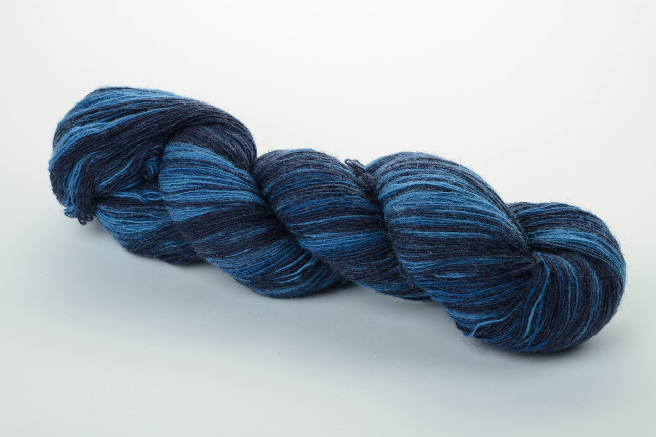 Пряжа Aade Long Kauni, Artistic yarn 8/1 Blue II (Синій 2), 156 г