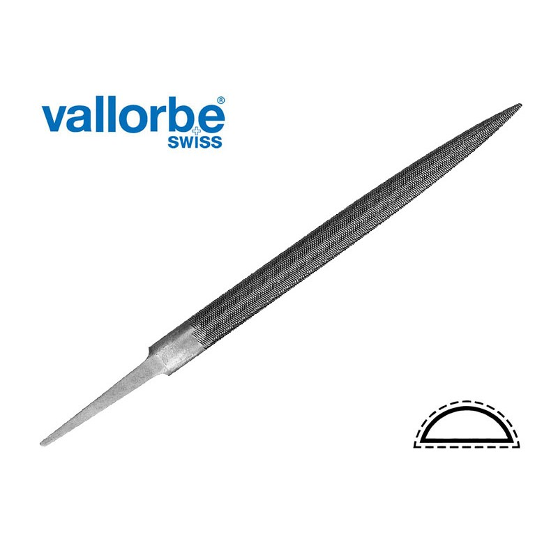Напилок напівкруглий тонкий LP 1566 Vallorbe