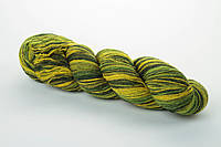 Пряжа Aade Long Kauni, Artistic yarn 8/1 Green Yellow (Зелено-желтый), 100 г