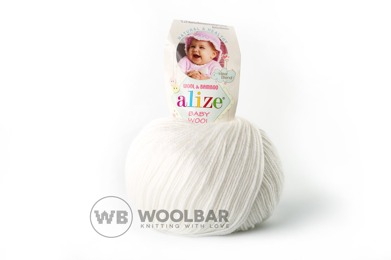 Пряжа Alize Baby Wool 55 білий