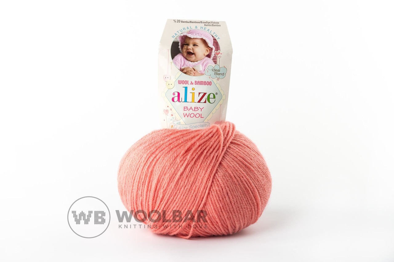 Пряжа Alize Baby Wool 619 кораловий