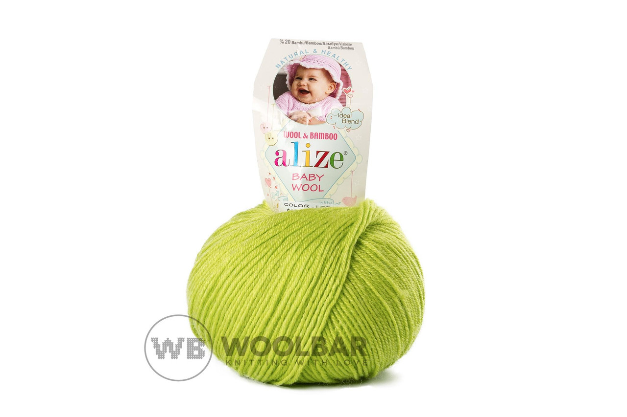 Пряжа Alize Baby Wool 612 фісташка