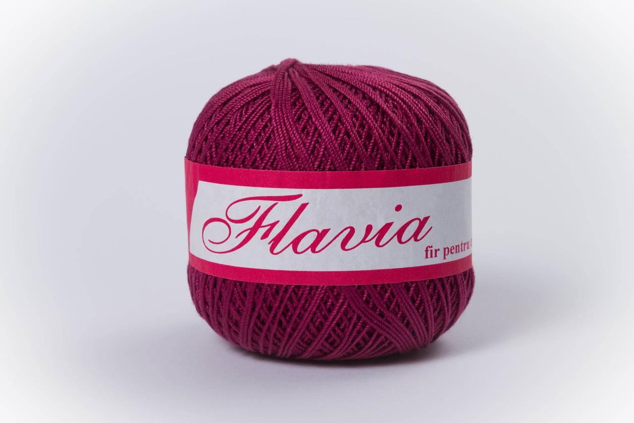 Пряжа Romanofir Flavia 1219 стигла вишня