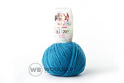 Пряжа Alize Baby Wool 245 бірюзовий