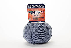 Пряжа Mondial Superwool, Color No.0131 блакитний