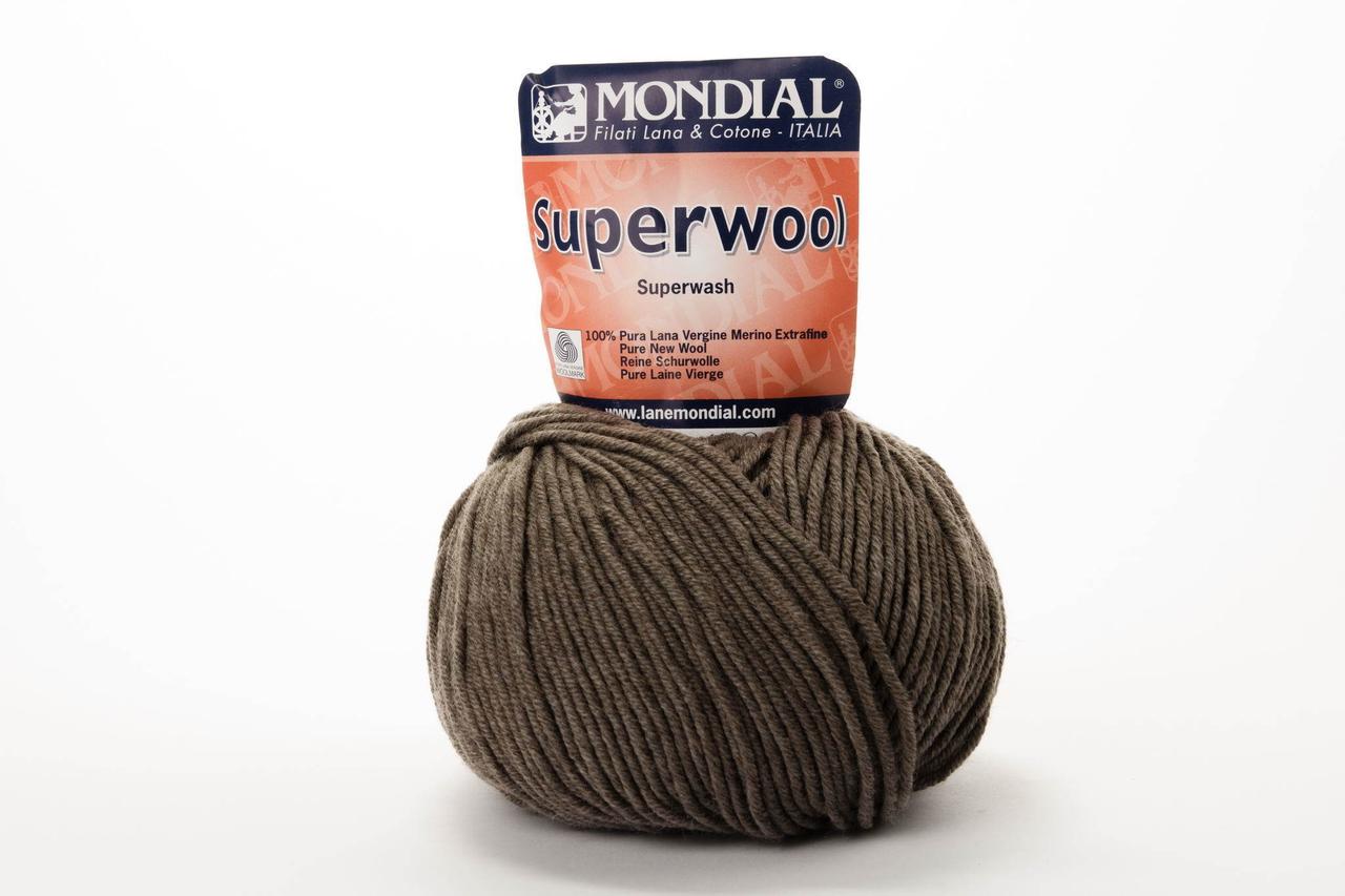 Пряжа Mondial Superwool, Color No.0500 какао