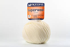 Пряжа Mondial Superwool 0426 молочний