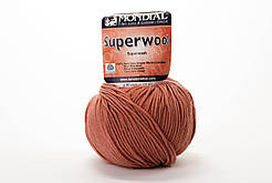 Пряжа Mondial Superwool 0721 теракот