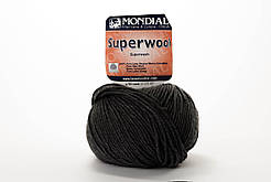 Пряжа Mondial Superwool 0800 темно-сірий