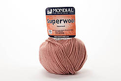 Пряжа Mondial Superwool 0861 брудний рожевий