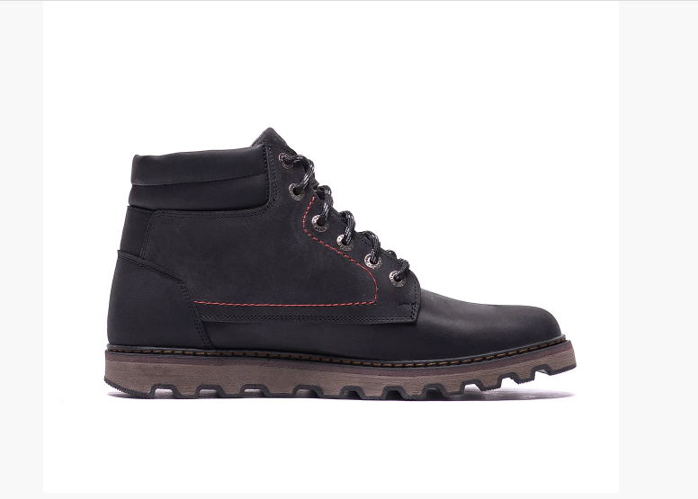 Чоловічі зимові шкіряні черевики Levis Expensive black чорні, фото 1