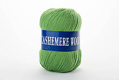 Пряжа кашемірова Lana Cashemere Wool, Color No.1007 зелений