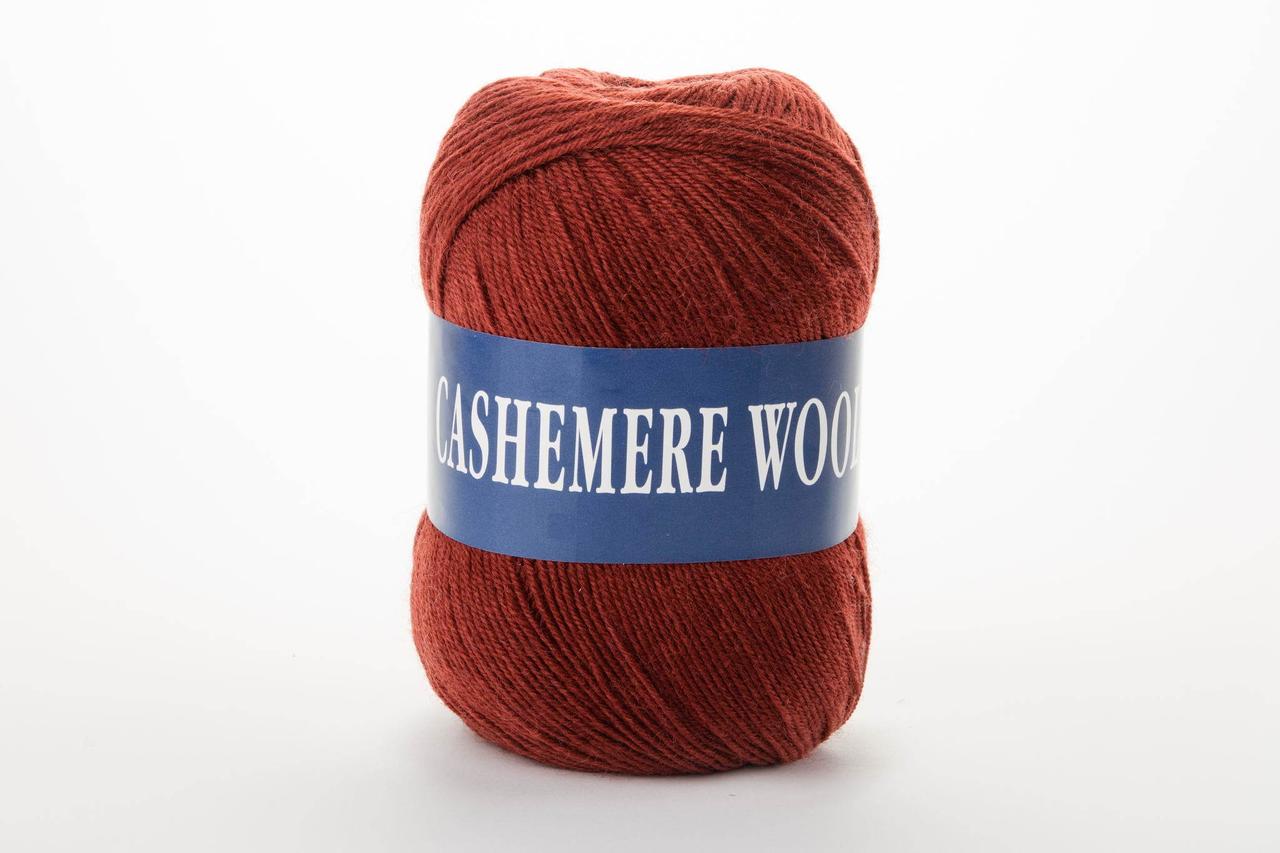 Пряжа кашемірова Lana Cashemere Wool, Color No.1009 теракот