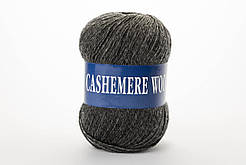 Пряжа кашемірова Lana Cashemere Wool, Color No.1014 темно-сірий натуральний
