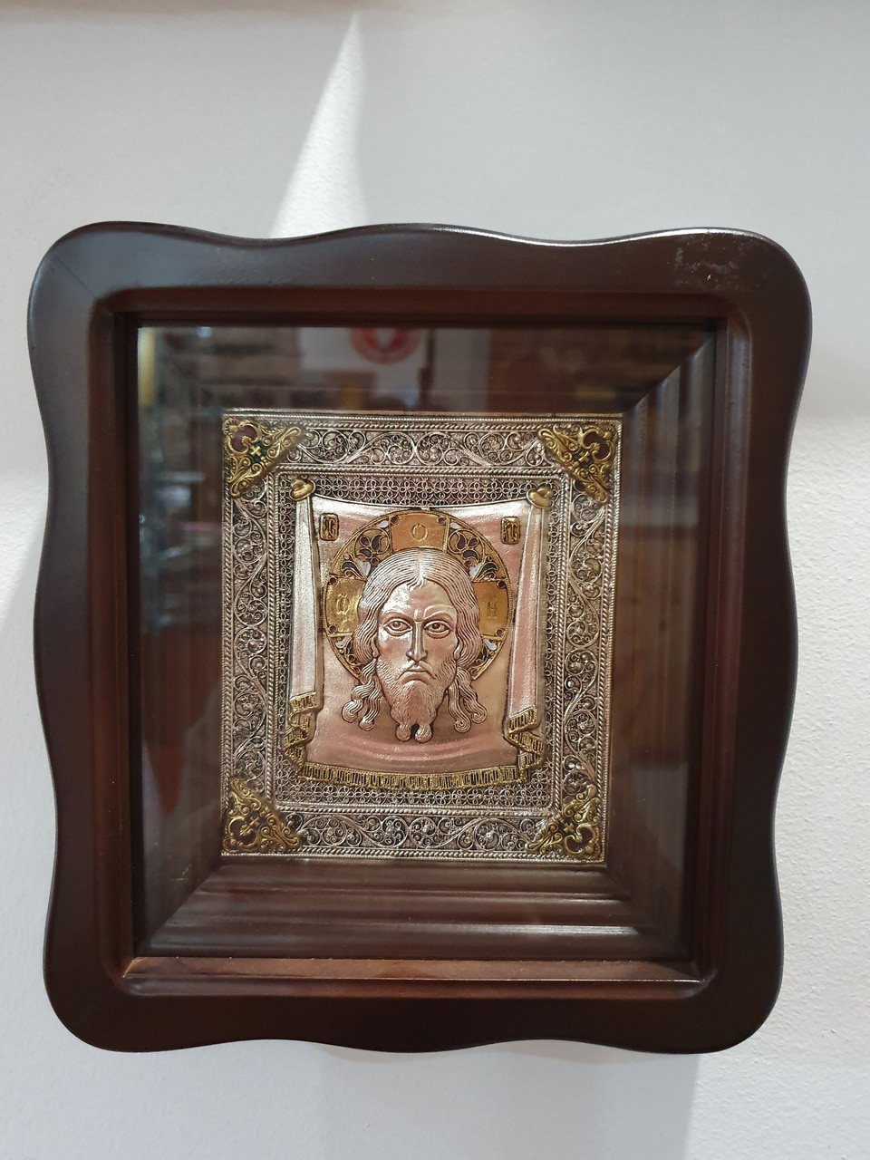 Ікона Спасителя срібло 20*18*5 см, фото 1