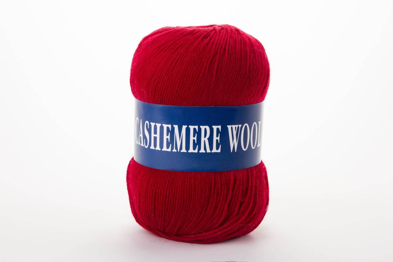 Пряжа кашемірова Lana Cashemere Wool, Color No.1015 баговий